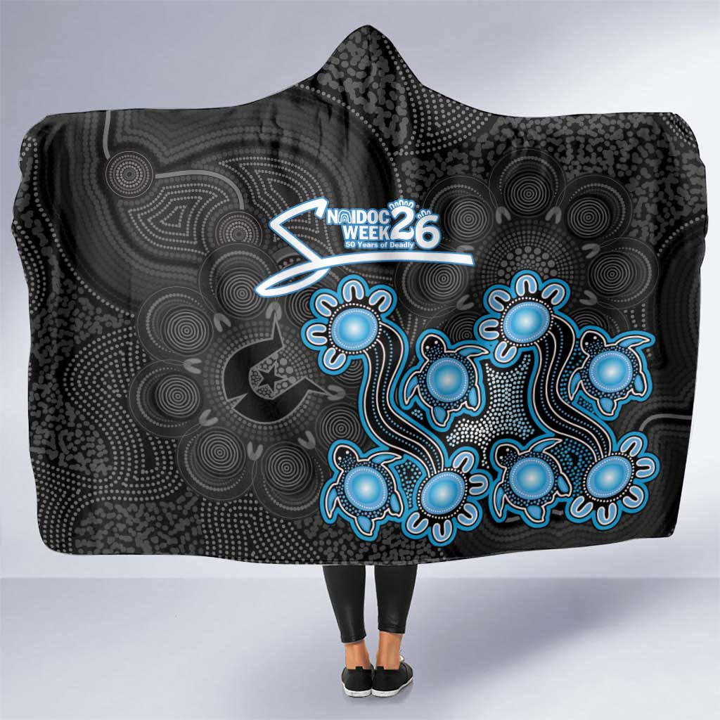 Adelaide Strikers NAIDOC Week 2026 Hooded Blanket Sea Turtles Aboriginal Art