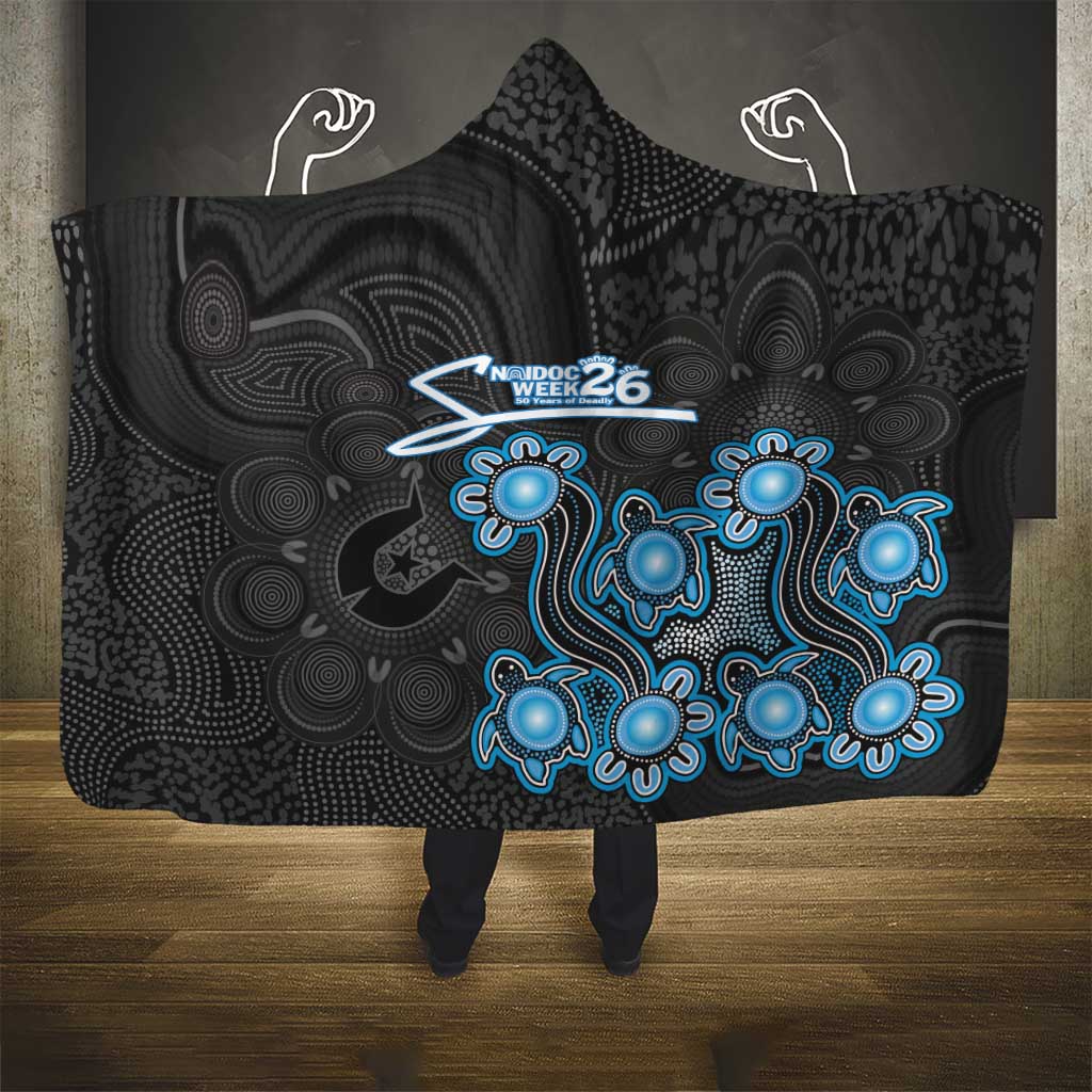 Adelaide Strikers NAIDOC Week 2026 Hooded Blanket Sea Turtles Aboriginal Art