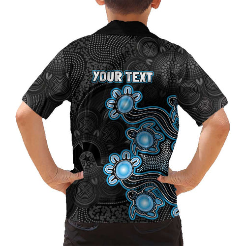 Personalised Adelaide Strikers NAIDOC Week 2026 Kid Hawaiian Shirt Sea Turtles Aboriginal Art