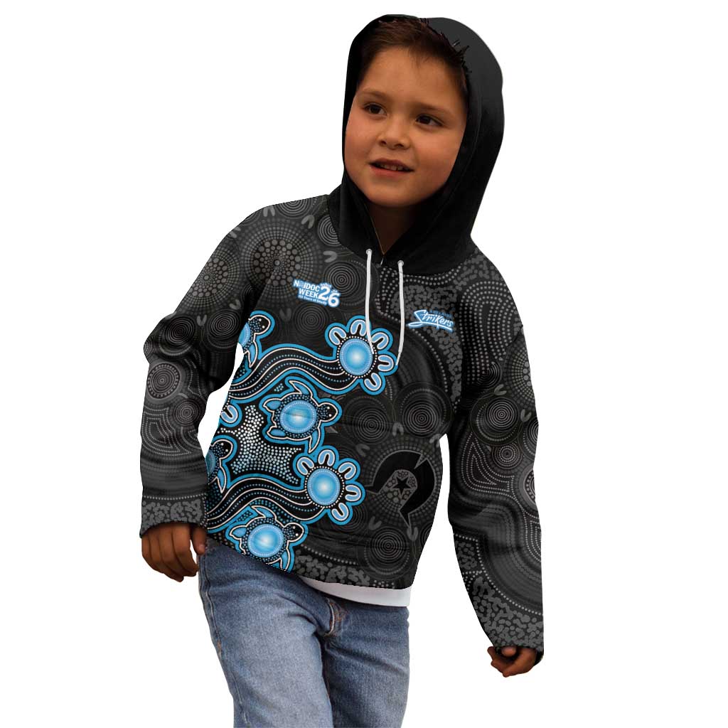 Personalised Adelaide Strikers NAIDOC Week 2026 Kid Hoodie Sea Turtles Aboriginal Art