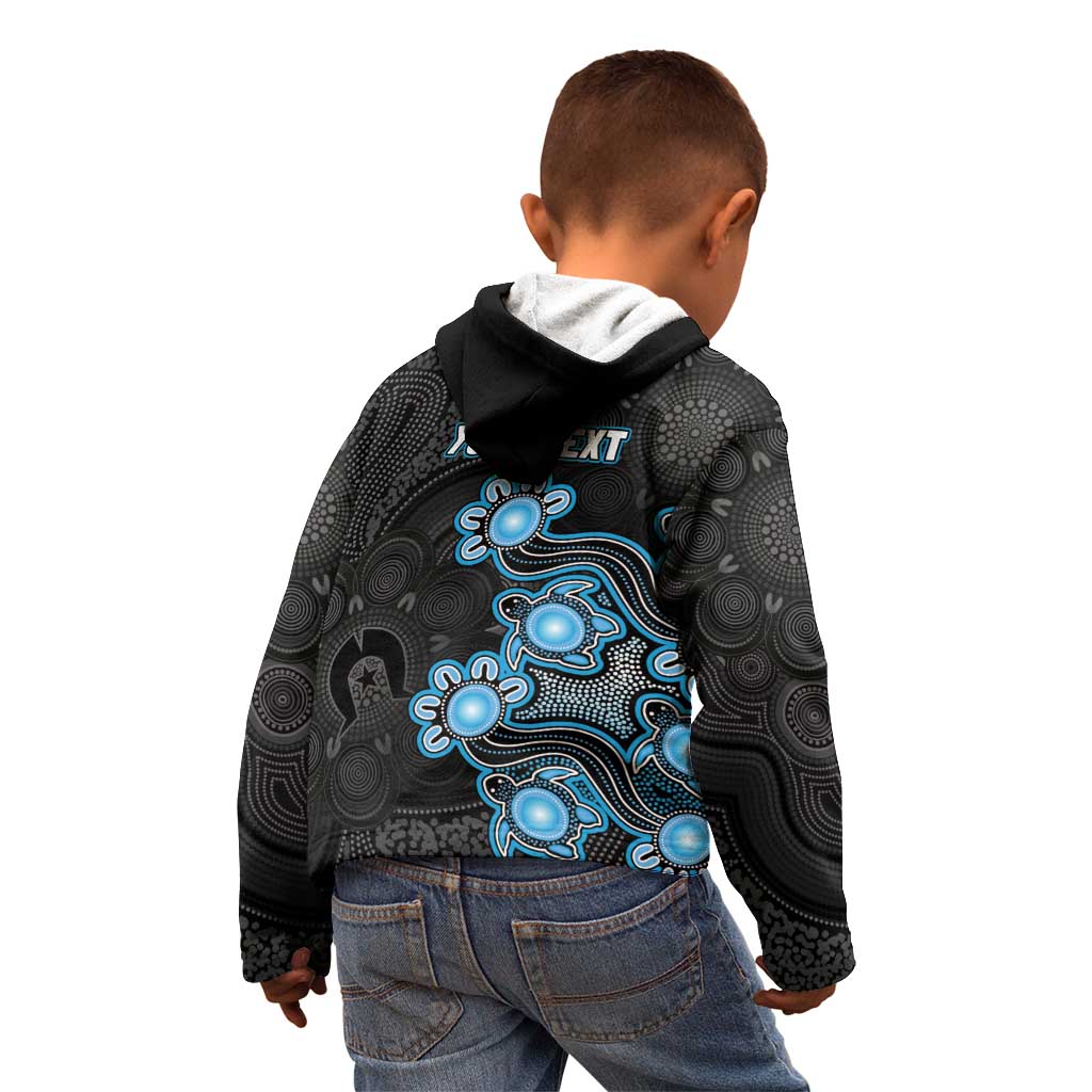 Personalised Adelaide Strikers NAIDOC Week 2026 Kid Hoodie Sea Turtles Aboriginal Art