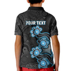 Personalised Adelaide Strikers NAIDOC Week 2026 Kid Polo Shirt Sea Turtles Aboriginal Art