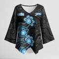 Personalised Adelaide Strikers NAIDOC Week 2026 Kimono Sleeve Blouse Sea Turtles Aboriginal Art