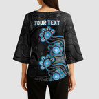 Personalised Adelaide Strikers NAIDOC Week 2026 Kimono Sleeve Blouse Sea Turtles Aboriginal Art