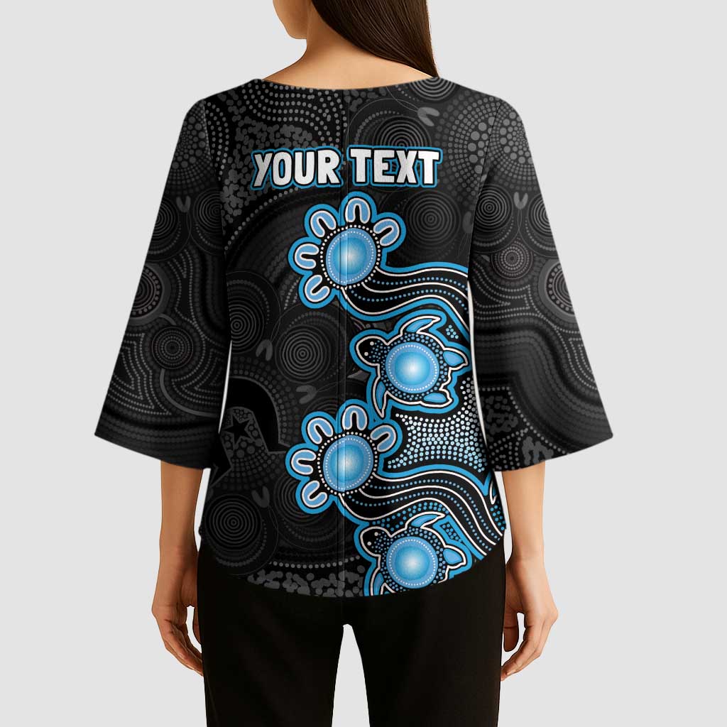 Personalised Adelaide Strikers NAIDOC Week 2026 Kimono Sleeve Blouse Sea Turtles Aboriginal Art