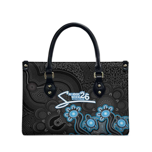 Adelaide Strikers NAIDOC Week 2026 Leather Bag Sea Turtles Aboriginal Art