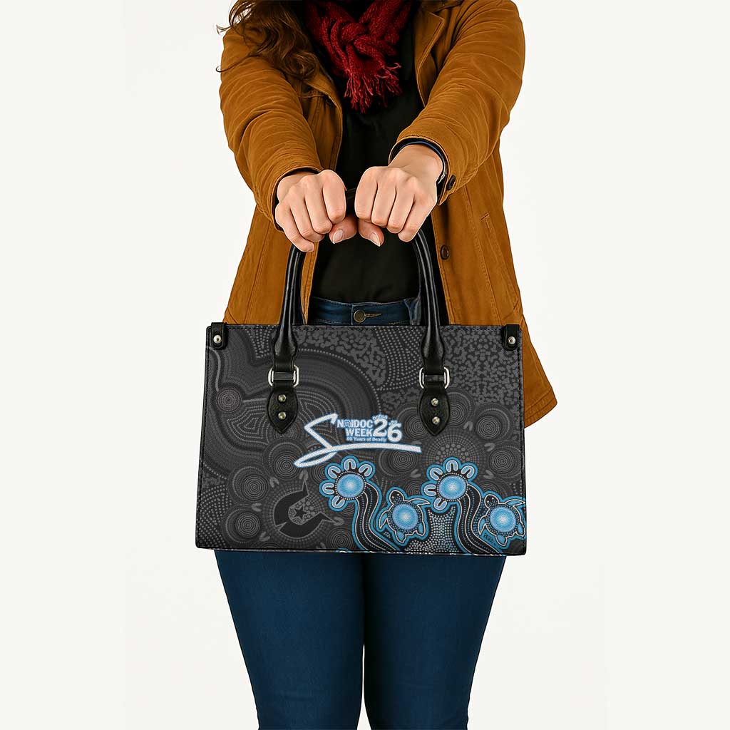 Adelaide Strikers NAIDOC Week 2026 Leather Bag Sea Turtles Aboriginal Art