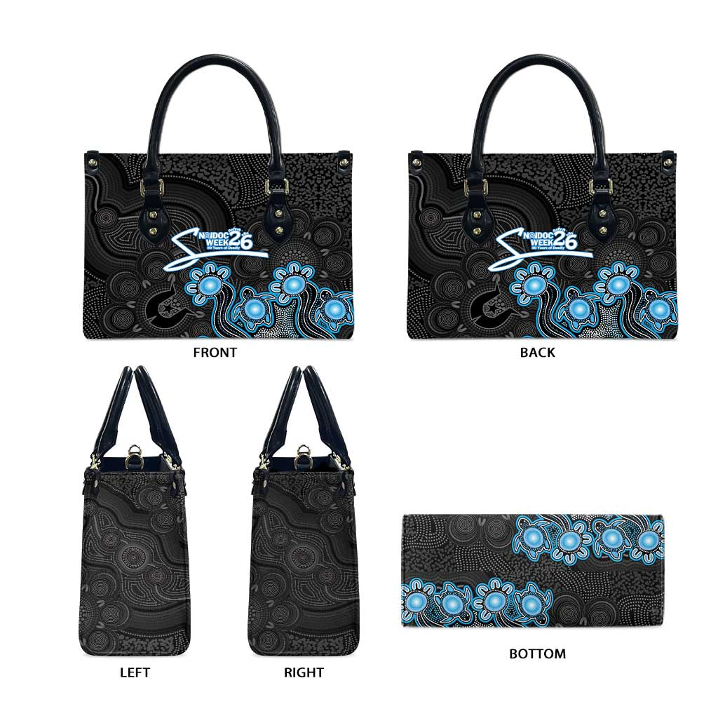 Adelaide Strikers NAIDOC Week 2026 Leather Bag Sea Turtles Aboriginal Art