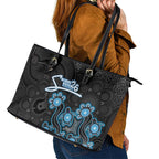 Adelaide Strikers NAIDOC Week 2026 Leather Tote Bag Sea Turtles Aboriginal Art