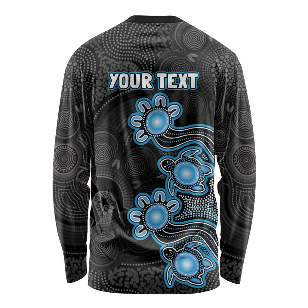 Personalised Adelaide Strikers NAIDOC Week 2026 Long Sleeve Shirt Sea Turtles Aboriginal Art