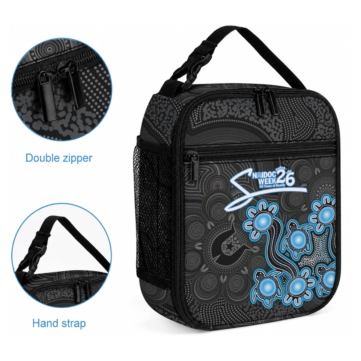 Adelaide Strikers NAIDOC Week 2026 Lunch Bag Sea Turtles Aboriginal Art