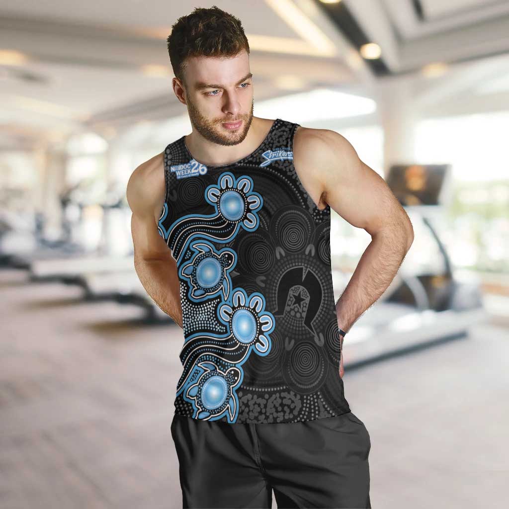 Personalised Adelaide Strikers NAIDOC Week 2026 Men Tank Top Sea Turtles Aboriginal Art