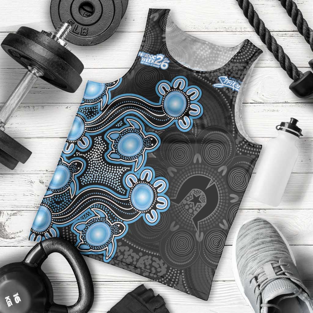Personalised Adelaide Strikers NAIDOC Week 2026 Men Tank Top Sea Turtles Aboriginal Art