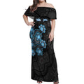 Personalised Adelaide Strikers NAIDOC Week 2026 Off Shoulder Maxi Dress Sea Turtles Aboriginal Art
