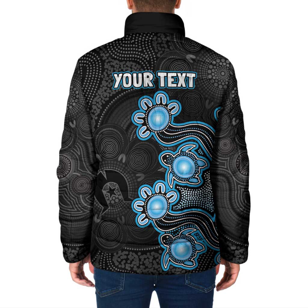 Personalised Adelaide Strikers NAIDOC Week 2026 Padded Jacket Sea Turtles Aboriginal Art