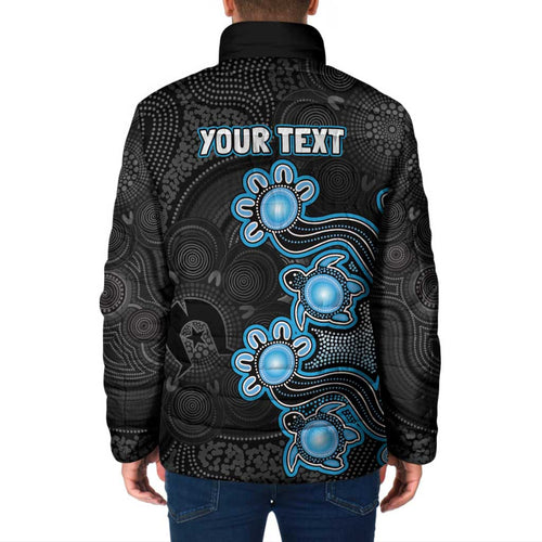 Personalised Adelaide Strikers NAIDOC Week 2026 Padded Jacket Sea Turtles Aboriginal Art