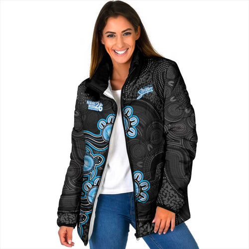 Personalised Adelaide Strikers NAIDOC Week 2026 Padded Jacket Sea Turtles Aboriginal Art