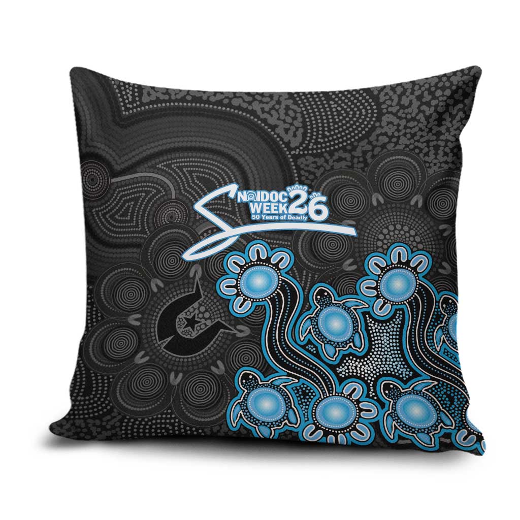 Adelaide Strikers NAIDOC Week 2026 Pillow Cover Sea Turtles Aboriginal Art
