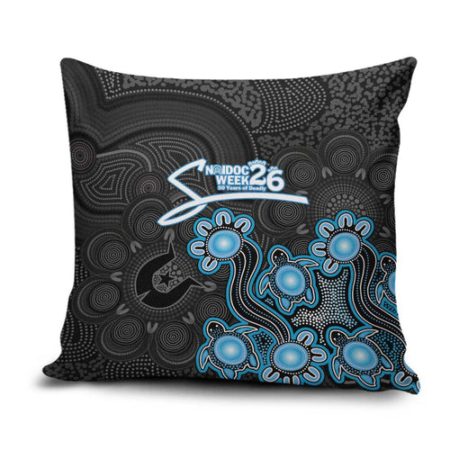Adelaide Strikers NAIDOC Week 2026 Pillow Cover Sea Turtles Aboriginal Art