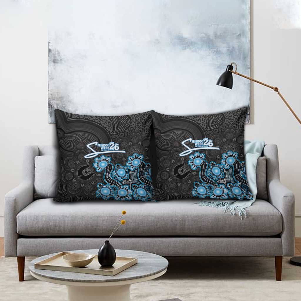Adelaide Strikers NAIDOC Week 2026 Pillow Cover Sea Turtles Aboriginal Art