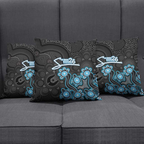 Adelaide Strikers NAIDOC Week 2026 Pillow Cover Sea Turtles Aboriginal Art