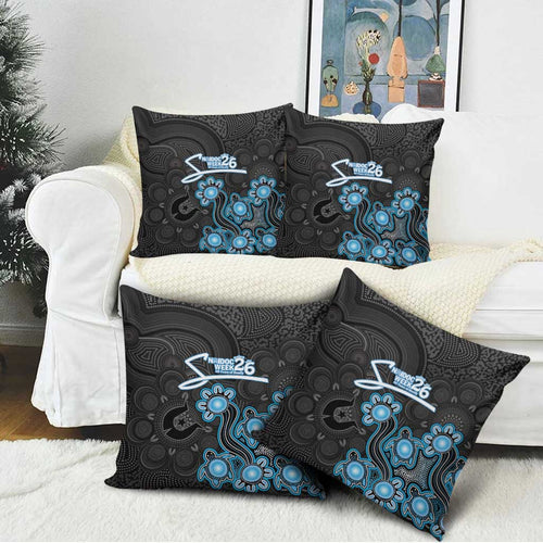 Adelaide Strikers NAIDOC Week 2026 Pillow Cover Sea Turtles Aboriginal Art
