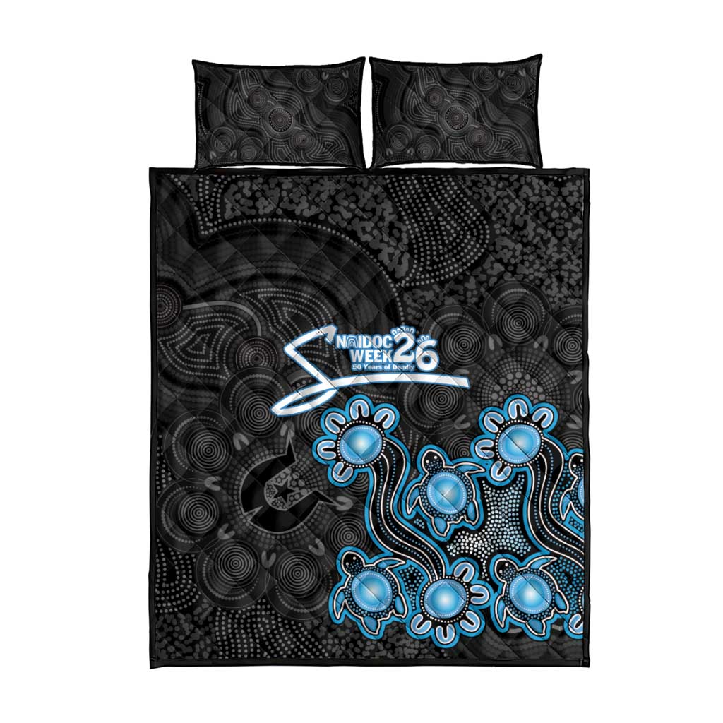Adelaide Strikers NAIDOC Week 2026 Quilt Bed Set Sea Turtles Aboriginal Art