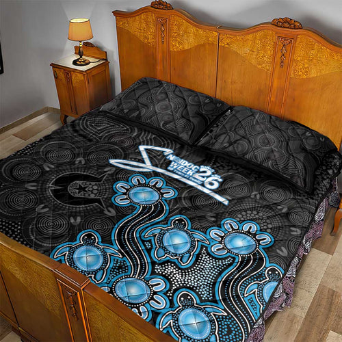 Adelaide Strikers NAIDOC Week 2026 Quilt Bed Set Sea Turtles Aboriginal Art
