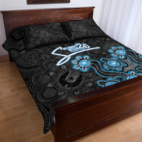 Adelaide Strikers NAIDOC Week 2026 Quilt Bed Set Sea Turtles Aboriginal Art