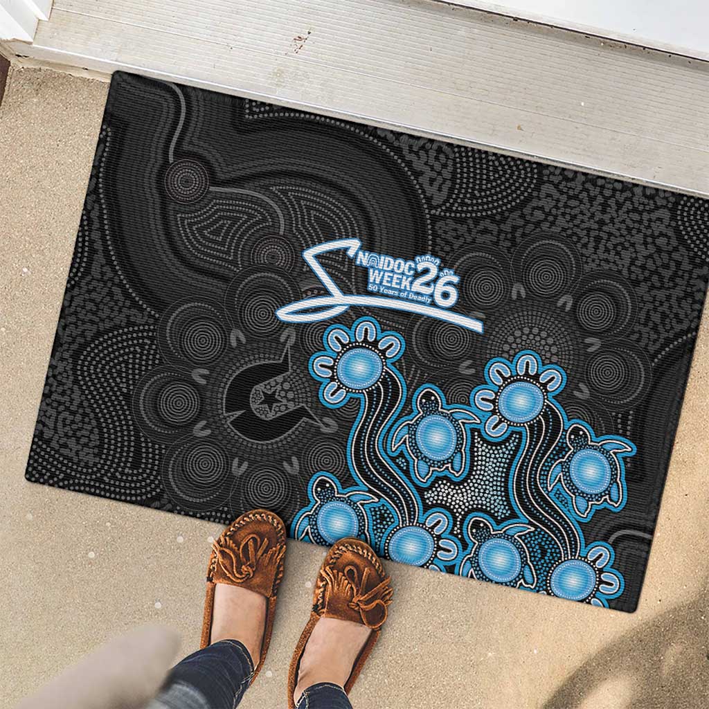 Adelaide Strikers NAIDOC Week 2026 Rubber Doormat Sea Turtles Aboriginal Art