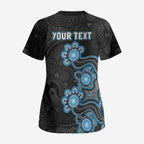 Personalised Adelaide Strikers NAIDOC Week 2026 Scrub Top Sea Turtles Aboriginal Art