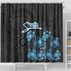 Adelaide Strikers NAIDOC Week 2026 Shower Curtain Sea Turtles Aboriginal Art