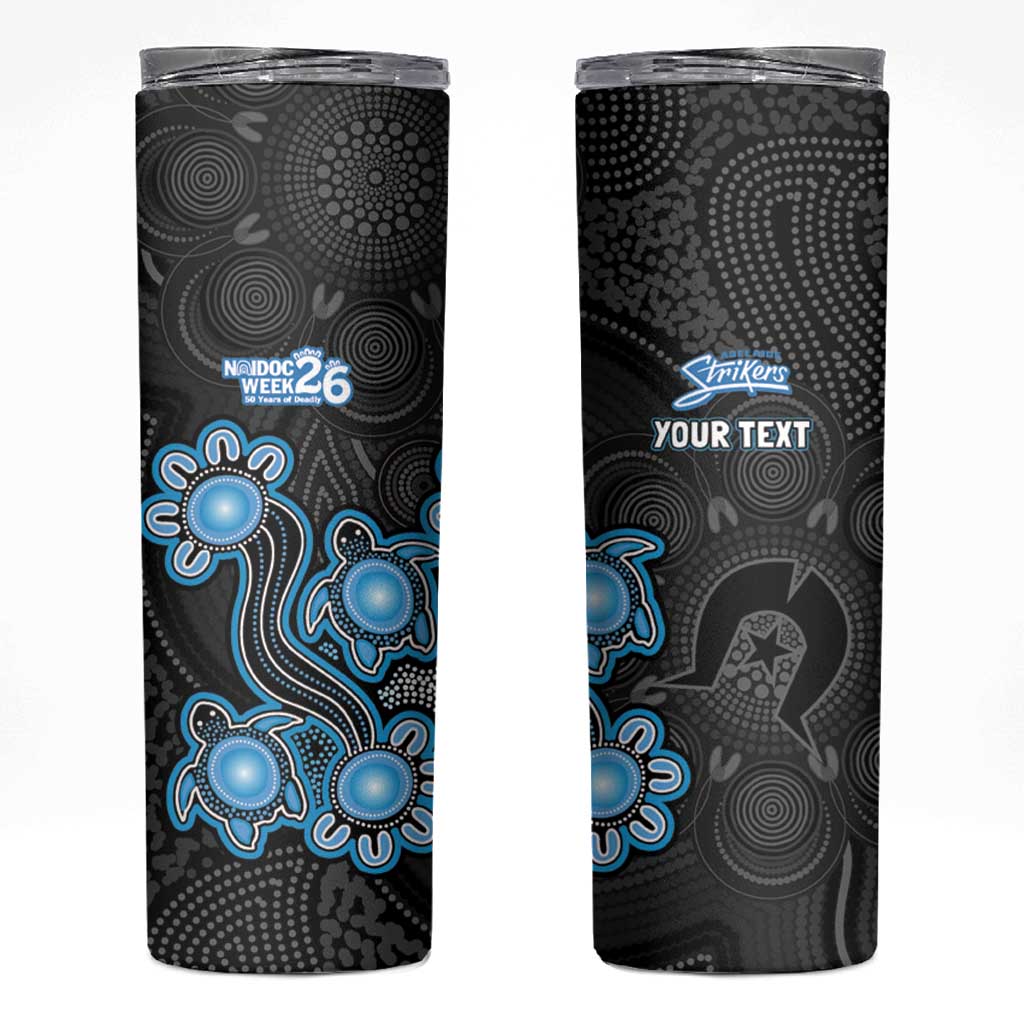 Personalised Adelaide Strikers NAIDOC Week 2026 Skinny Tumbler Sea Turtles Aboriginal Art