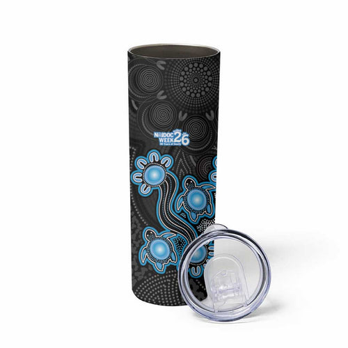 Personalised Adelaide Strikers NAIDOC Week 2026 Skinny Tumbler Sea Turtles Aboriginal Art
