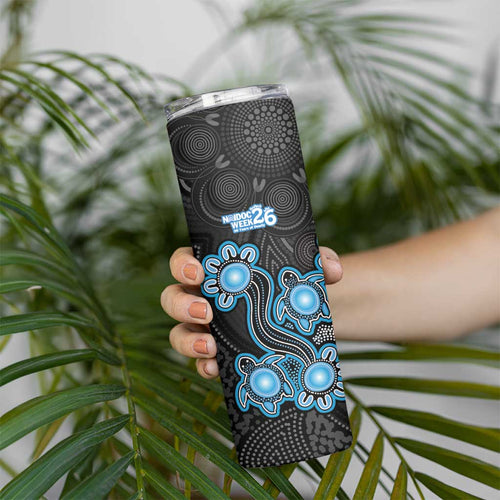 Personalised Adelaide Strikers NAIDOC Week 2026 Skinny Tumbler Sea Turtles Aboriginal Art
