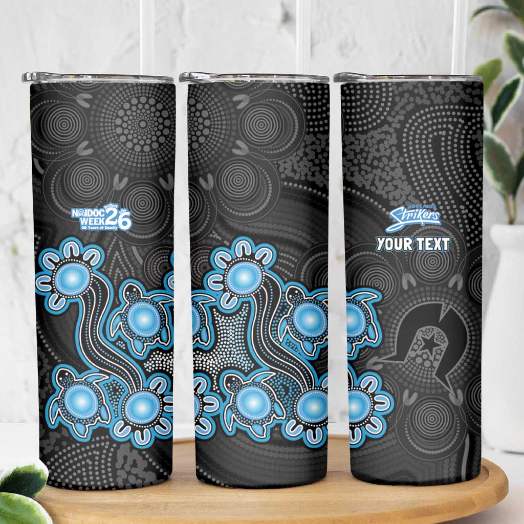 Personalised Adelaide Strikers NAIDOC Week 2026 Skinny Tumbler Sea Turtles Aboriginal Art