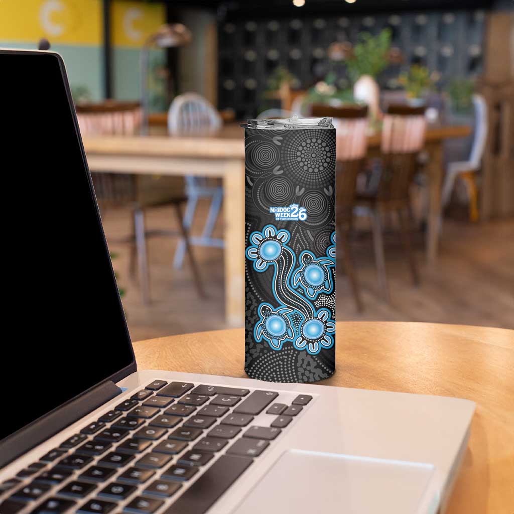 Personalised Adelaide Strikers NAIDOC Week 2026 Skinny Tumbler Sea Turtles Aboriginal Art