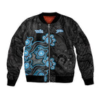 Personalised Adelaide Strikers NAIDOC Week 2026 Sleeve Zip Bomber Jacket Sea Turtles Aboriginal Art