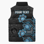 Personalised Adelaide Strikers NAIDOC Week 2026 Sleeveless Puffer Jacket Sea Turtles Aboriginal Art