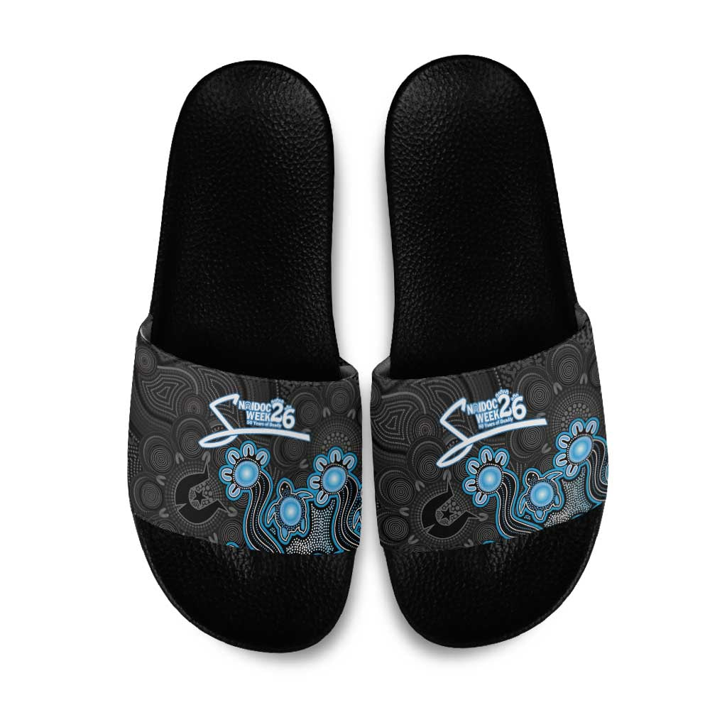 Adelaide Strikers NAIDOC Week 2026 Slide Sandals Sea Turtles Aboriginal Art