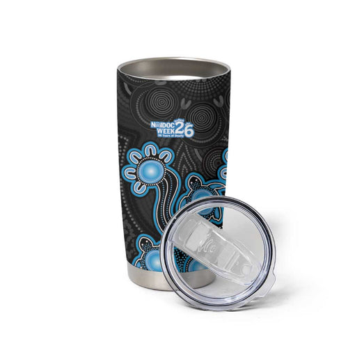 Personalised Adelaide Strikers NAIDOC Week 2026 Tumbler Cup Sea Turtles Aboriginal Art