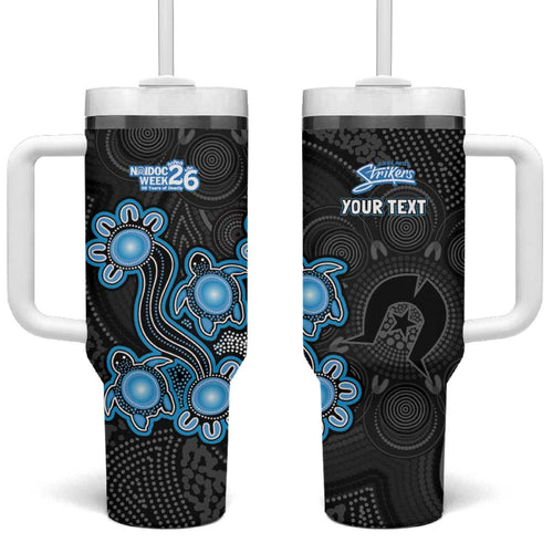 Personalised Adelaide Strikers NAIDOC Week 2026 Tumbler With Handle Sea Turtles Aboriginal Art