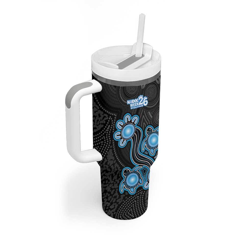 Personalised Adelaide Strikers NAIDOC Week 2026 Tumbler With Handle Sea Turtles Aboriginal Art