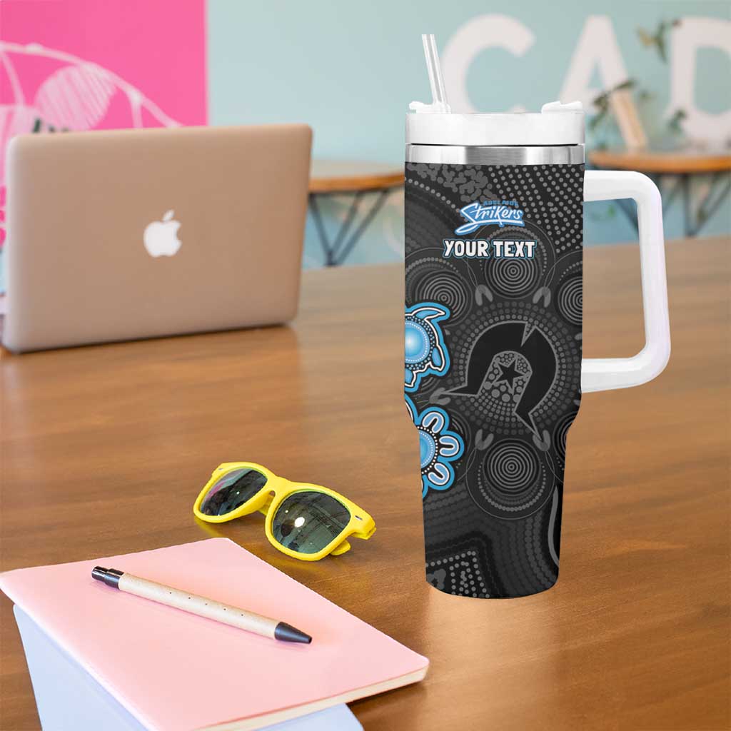Personalised Adelaide Strikers NAIDOC Week 2026 Tumbler With Handle Sea Turtles Aboriginal Art