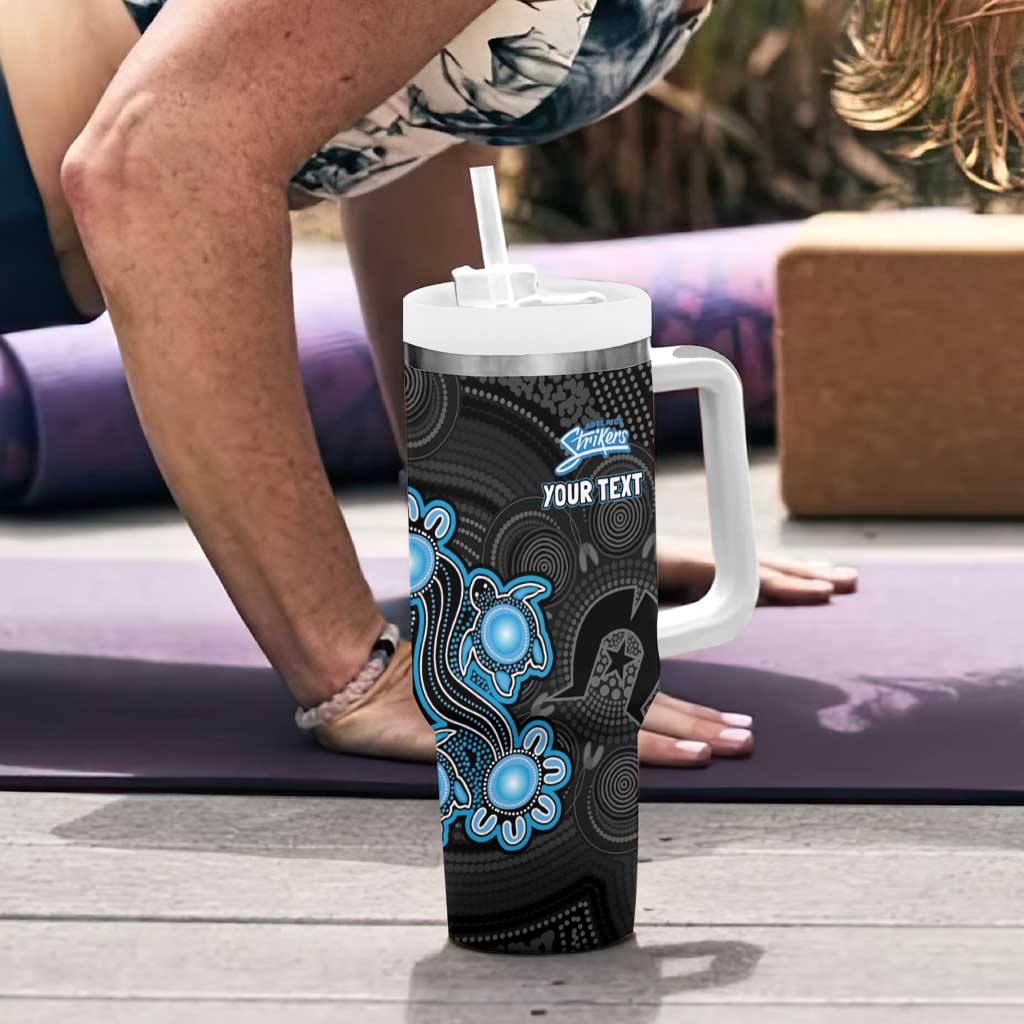 Personalised Adelaide Strikers NAIDOC Week 2026 Tumbler With Handle Sea Turtles Aboriginal Art