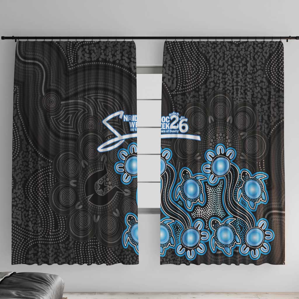 Adelaide Strikers NAIDOC Week 2026 Window Curtain Sea Turtles Aboriginal Art