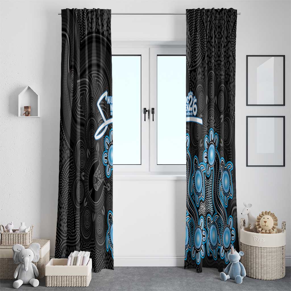Adelaide Strikers NAIDOC Week 2026 Window Curtain Sea Turtles Aboriginal Art