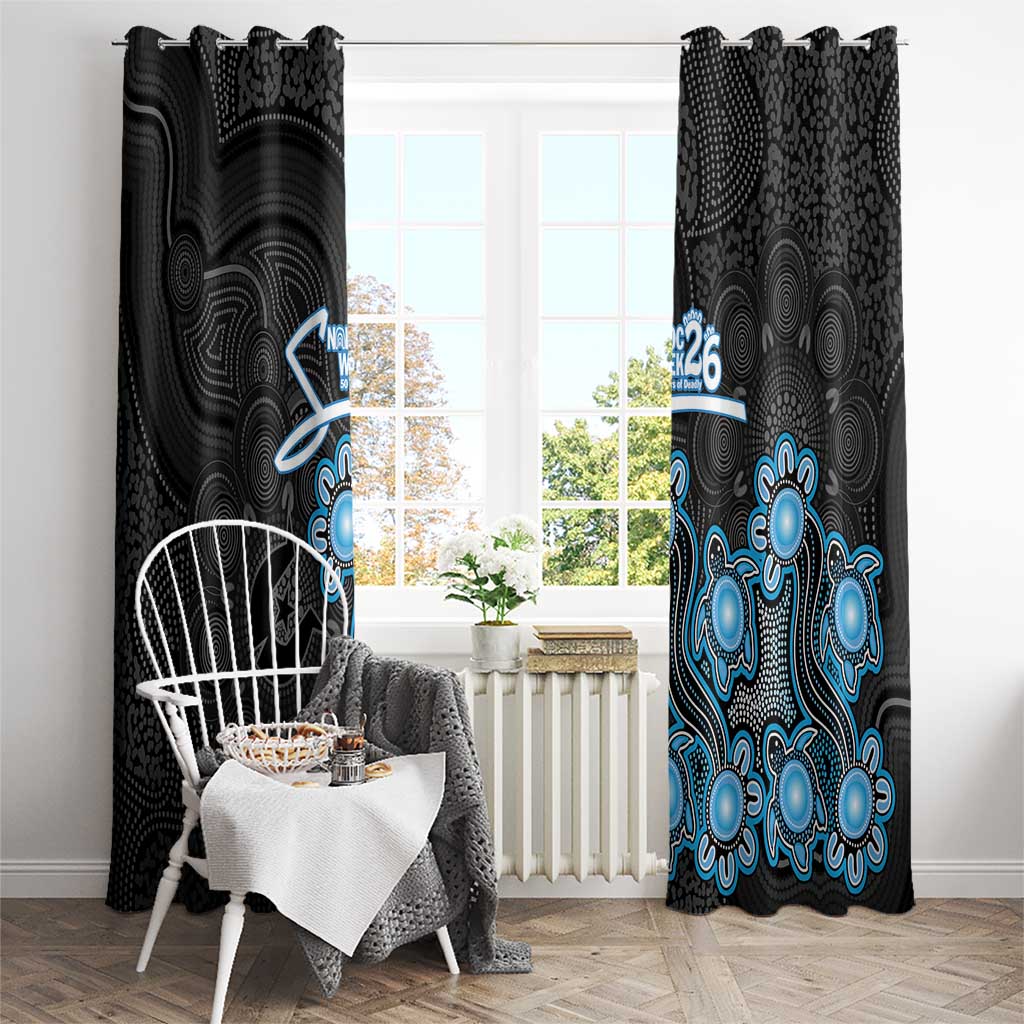 Adelaide Strikers NAIDOC Week 2026 Window Curtain Sea Turtles Aboriginal Art