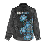 Personalised Adelaide Strikers NAIDOC Week 2026 Women Casual Shirt Sea Turtles Aboriginal Art