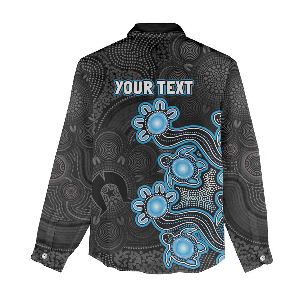 Personalised Adelaide Strikers NAIDOC Week 2026 Women Casual Shirt Sea Turtles Aboriginal Art